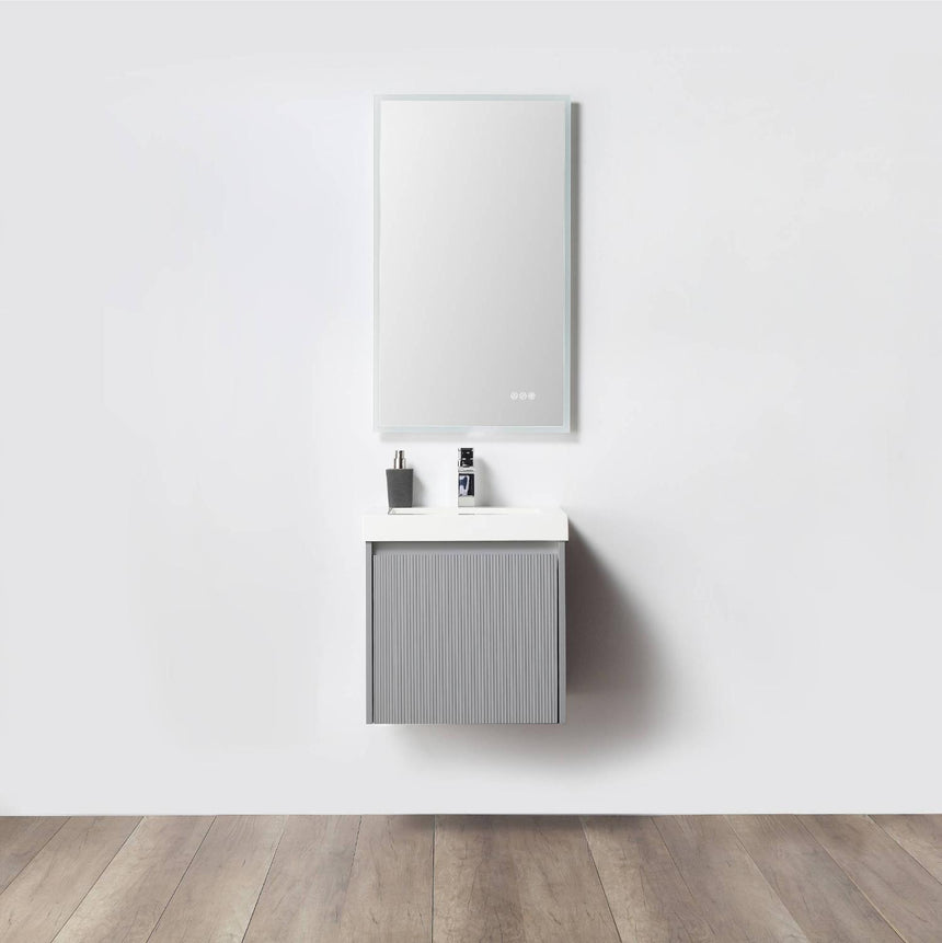36 inch Chiara Floating Vanity Light Gray
