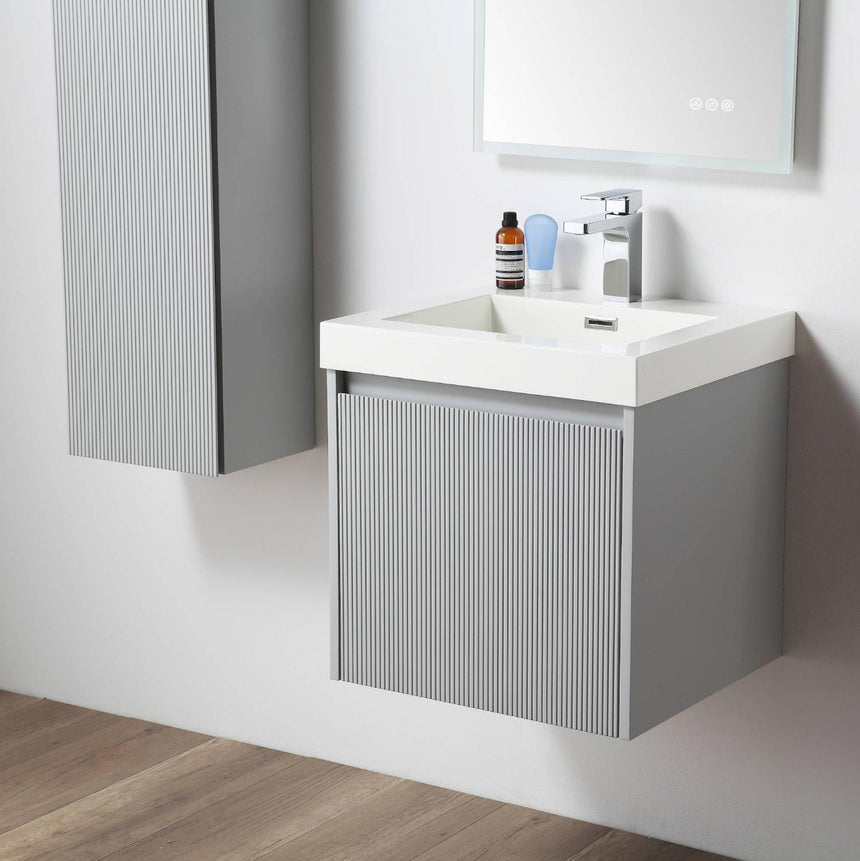 36 inch Chiara Floating Vanity Light Gray