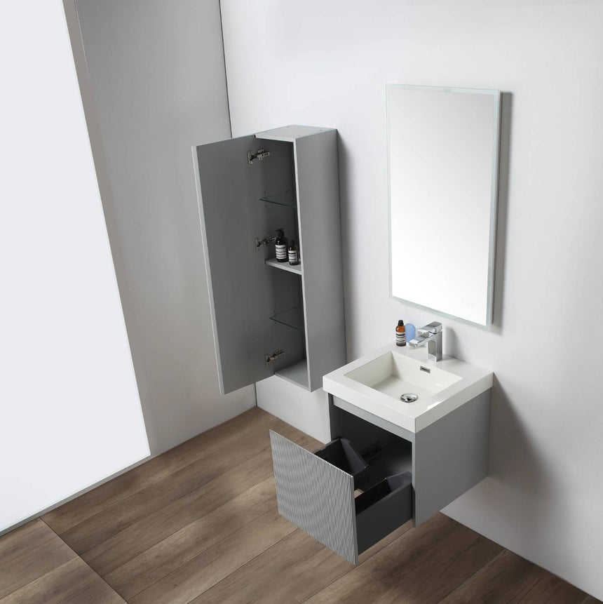 36 inch Chiara Floating Vanity Light Gray