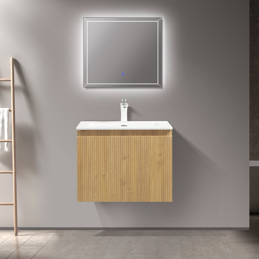 Legnica Floating Vanity - Fluted (24"-48")