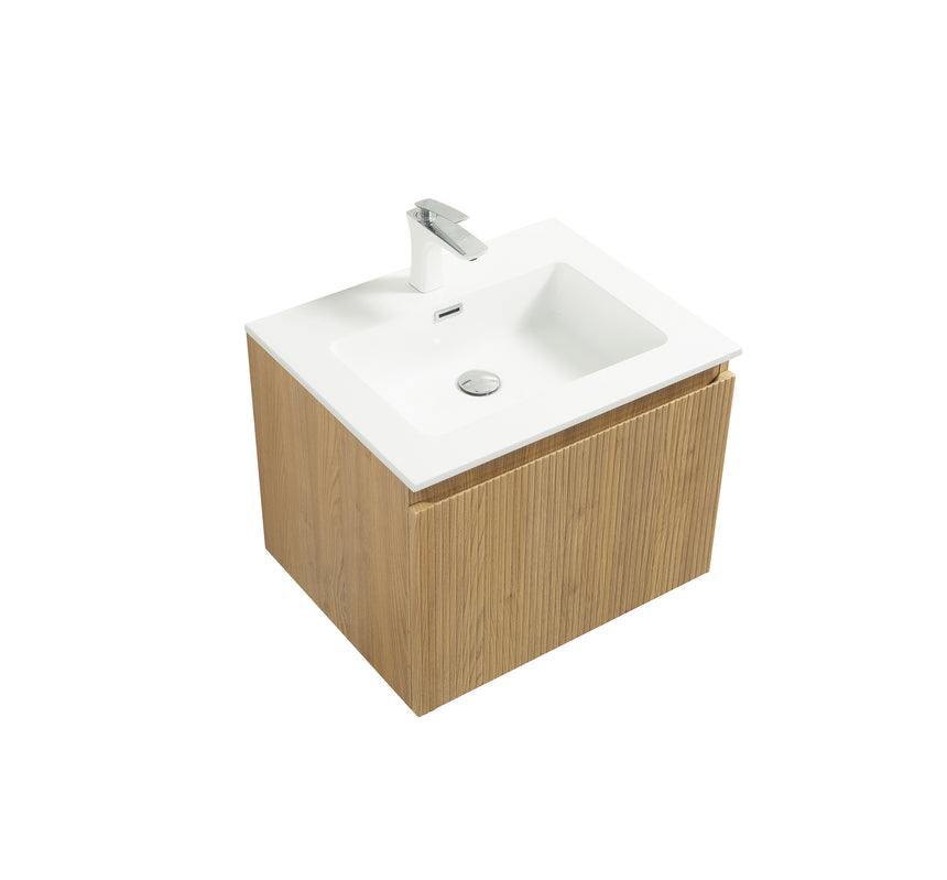 Legnica Floating Vanity - Fluted (24"-48")