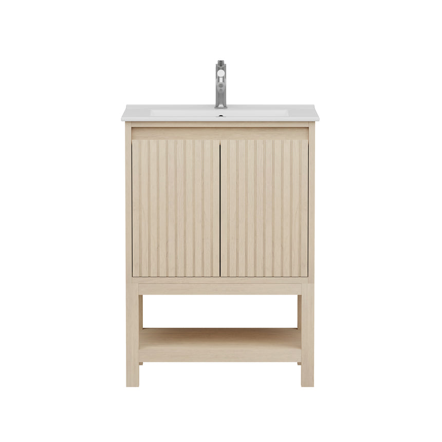 Raphia Modern Vanity - Fluted (24"-36")