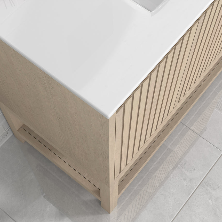 Raphia Modern Vanity - Fluted (24"-36")