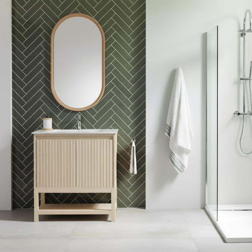 Raphia Modern Vanity - Fluted (24"-36")