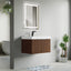 30 inch Bellezza Floating Vanity Walnut