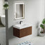 30 inch Bellezza Floating Vanity Walnut