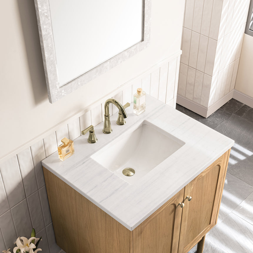 72 inch Essen Floating Vanity Carrara Marble