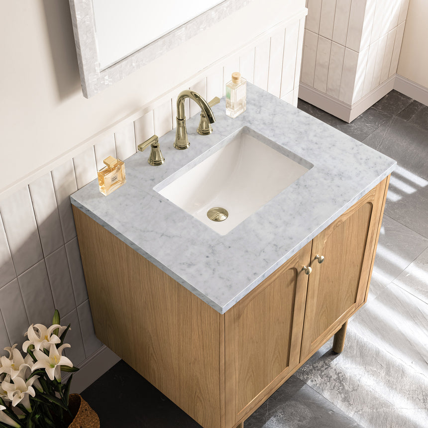 72 inch Essen Floating Vanity Carrara Marble