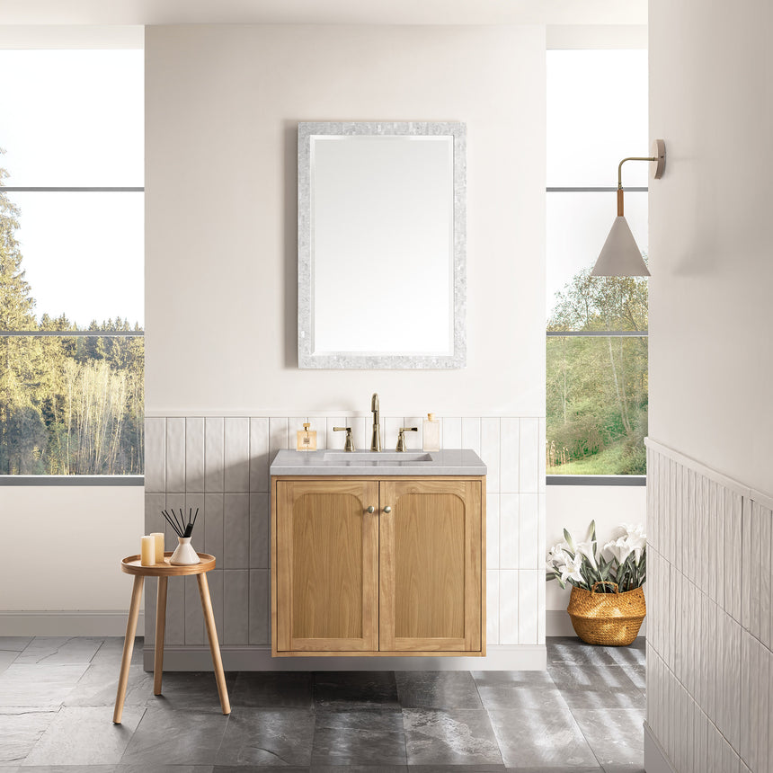 72 inch Essen Floating Vanity Carrara Marble