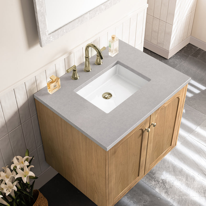 72 inch Essen Floating Vanity Carrara Marble