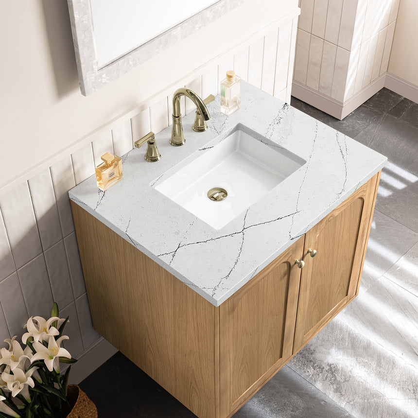 72 inch Essen Floating Vanity Carrara Marble