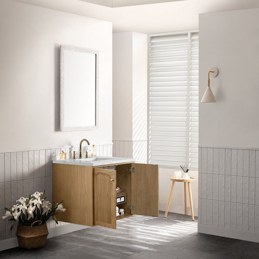 72 inch Essen Floating Vanity Carrara Marble