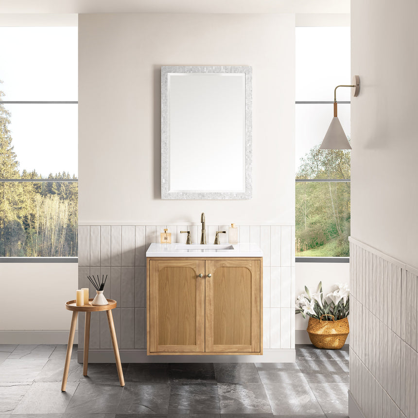 72 inch Essen Floating Vanity Carrara Marble