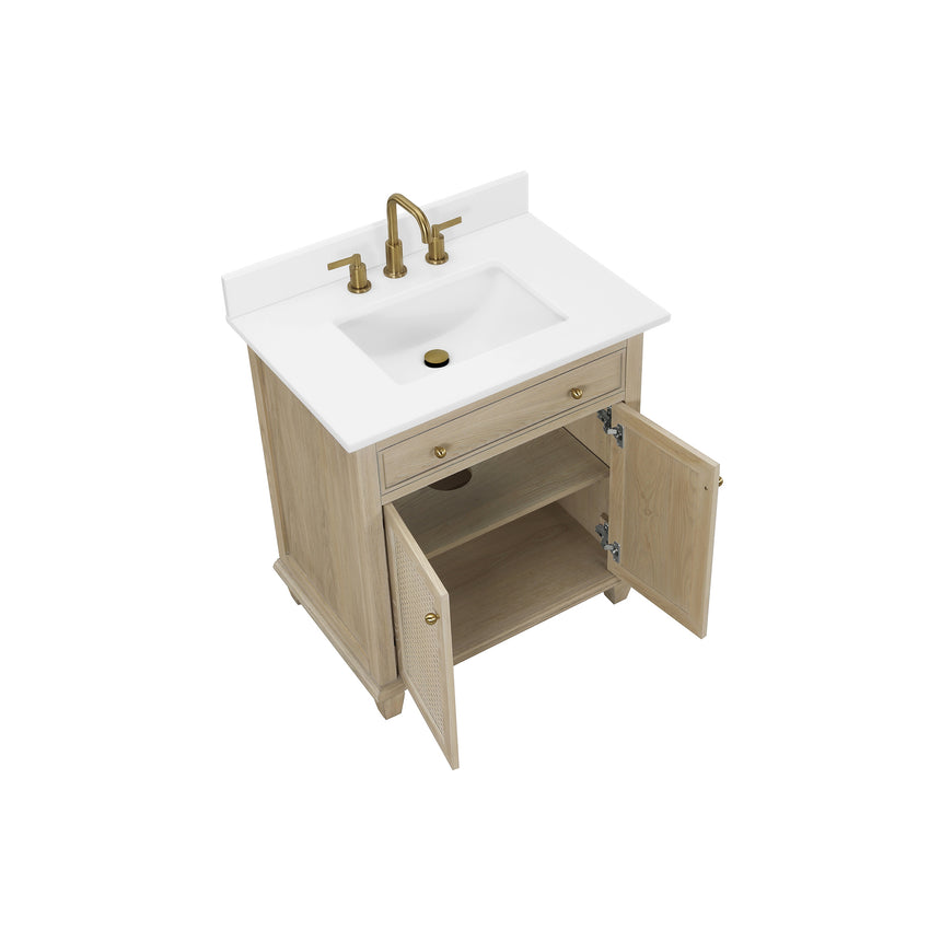 48 inch Le Pensie Modern Vanity in light oak finish