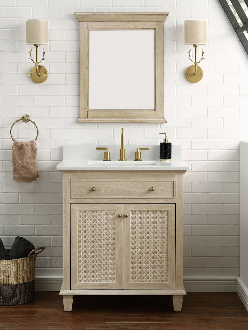 48 inch Le Pensie Modern Vanity in light oak finish