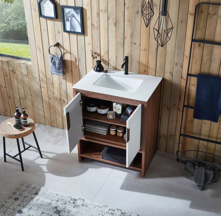 30 inch Luxembourg Modern Vanity Night Maple