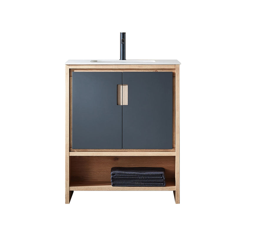 30 inch Luxembourg Modern Vanity Night Maple