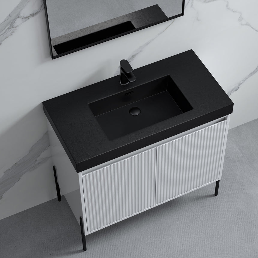 48D inch Bayford modern vanity Walnut