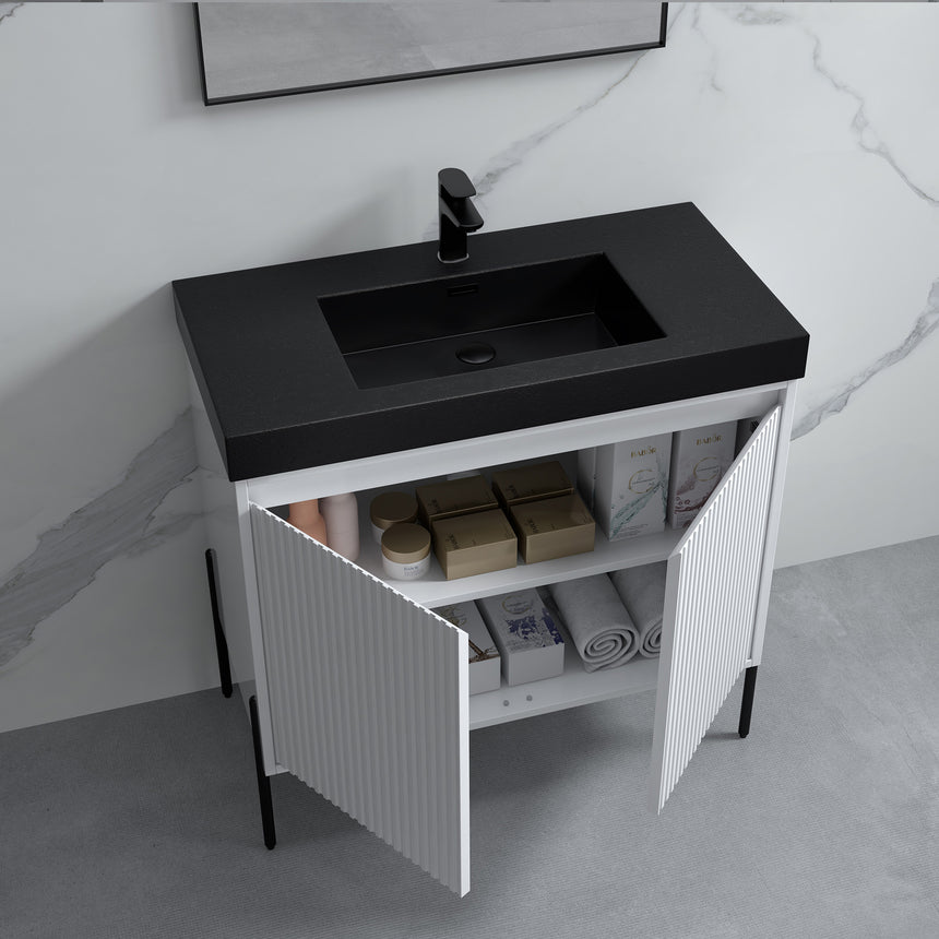 48D inch Bayford modern vanity Walnut