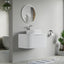 36 inch Bellezza Floating Vanity Matte White Vessel