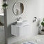 36 inch Bellezza Floating Vanity Matte White Vessel