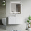 36 inch Bellezza Floating Vanity Matte White