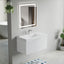 36 inch Bellezza Floating Vanity Matte White