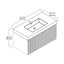 36 inch Bellezza Floating Vanity specs