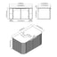 36 inch Bellezza Floating Vanity Vessel specs