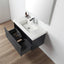 36 inch Chiara Floating Vanity Blue open drawers