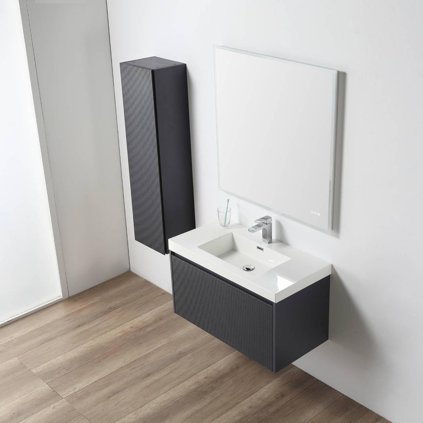 36 inch Chiara Floating Vanity Light Gray