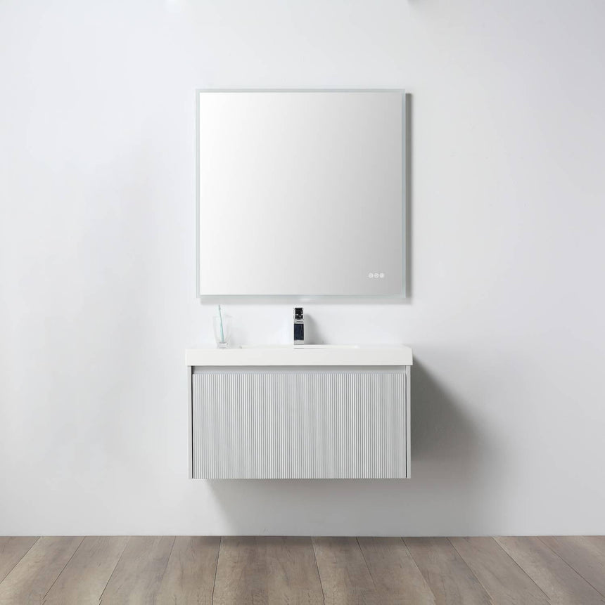 36 inch Chiara Floating Vanity Light Gray