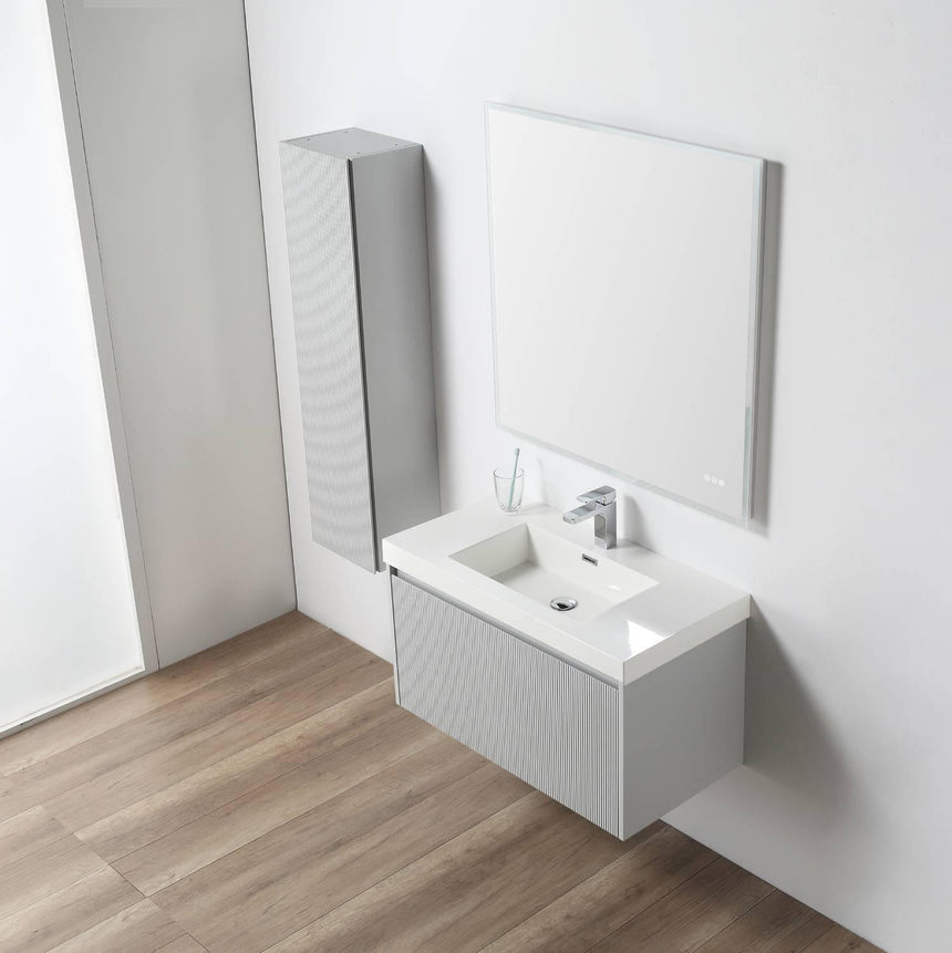 36 inch Chiara Floating Vanity Light Gray