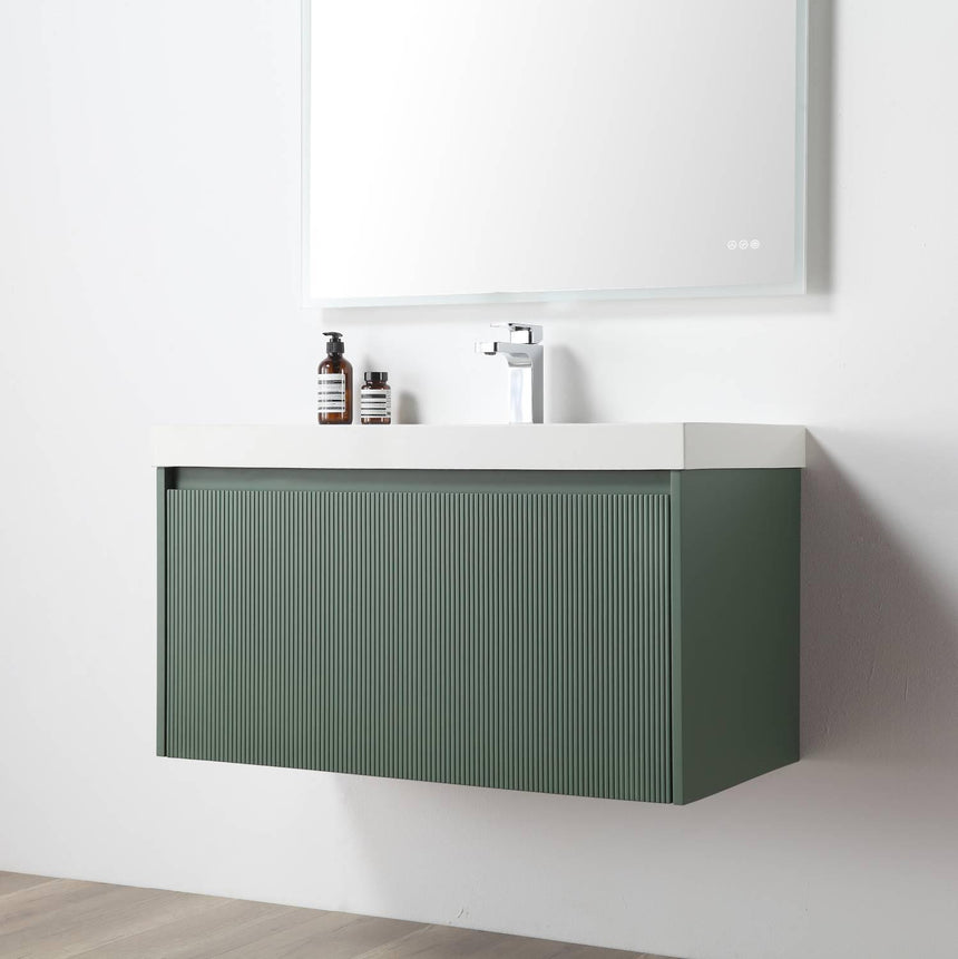 36 inch Chiara Floating Vanity Light Gray