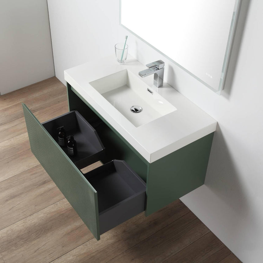 36 inch Chiara Floating Vanity Light Gray