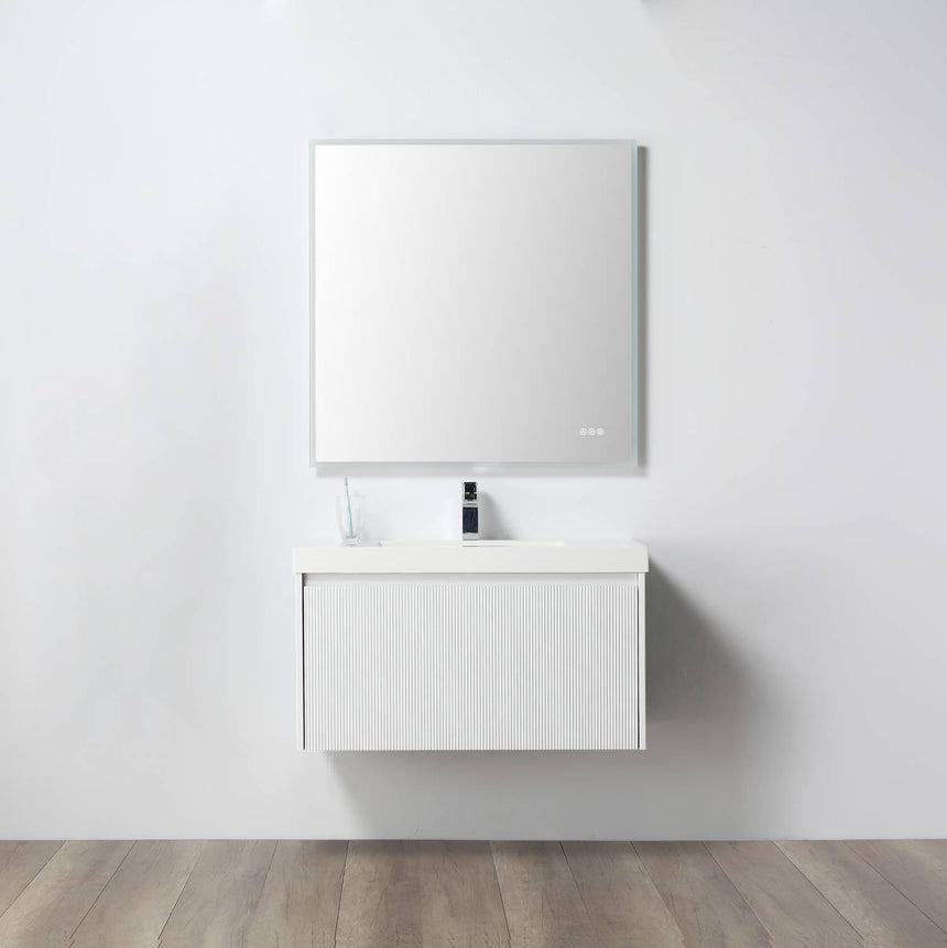36 inch Chiara Floating Vanity Light Gray