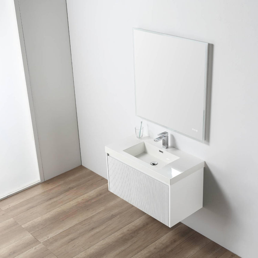 36 inch Chiara Floating Vanity Light Gray