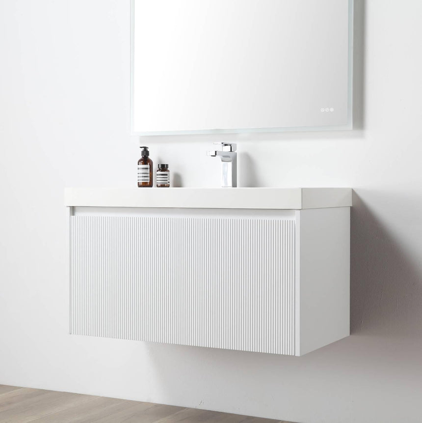 36 inch Chiara Floating Vanity Light Gray