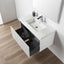 36 inch Chiara Floating Vanity White open drawer