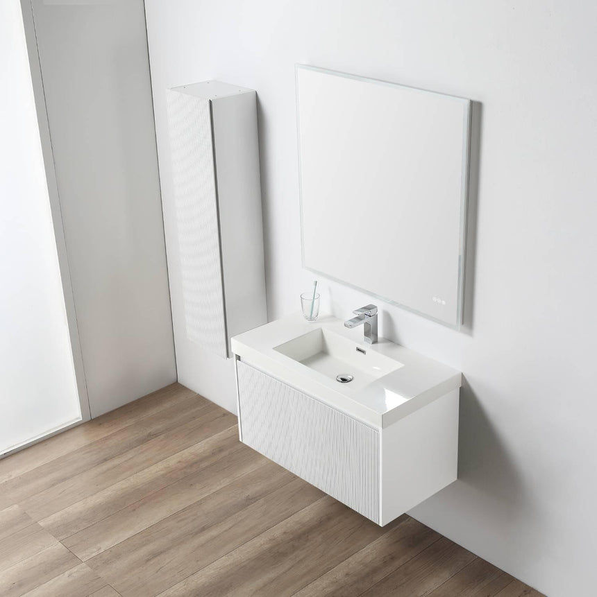 36 inch Chiara Floating Vanity Light Gray