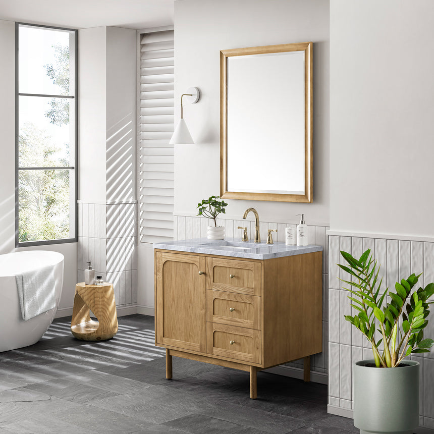 72 inch Essen Floating Vanity Carrara Marble