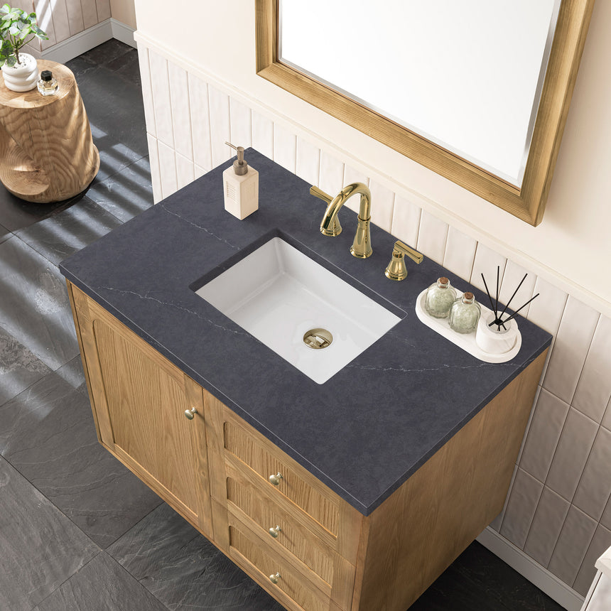 72 inch Essen Floating Vanity Carrara Marble