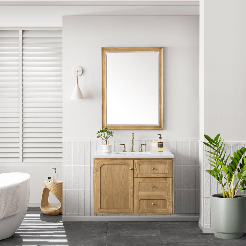 72 inch Essen Floating Vanity Carrara Marble