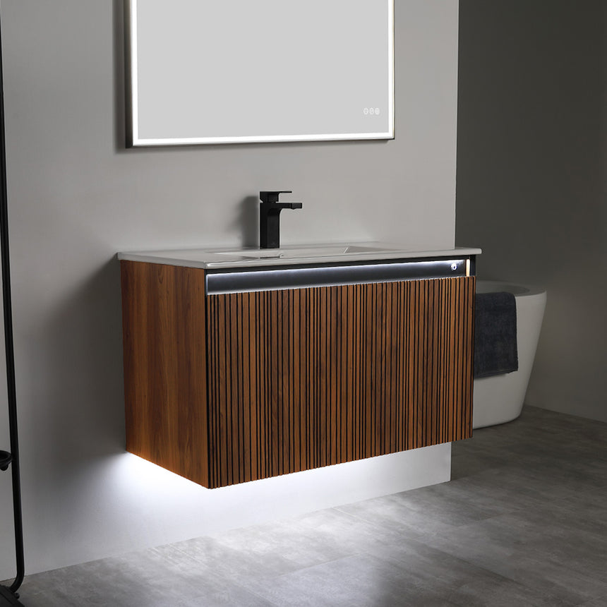 Harlow LED Floating Vanity (24"-72")