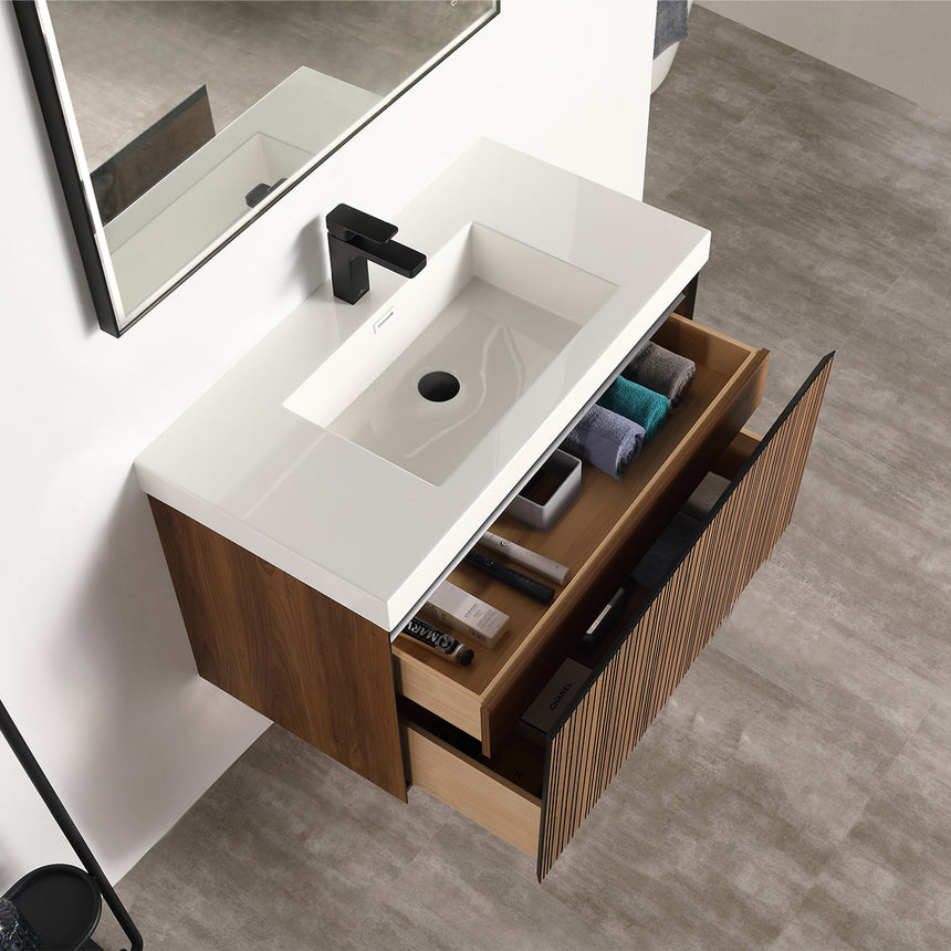 Harlow LED Floating Vanity (24"-72")