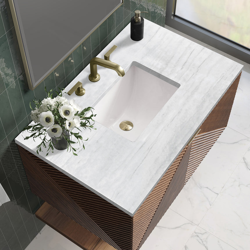 72 inch Leuven Floating Vanity Charcoal Soapstone Top