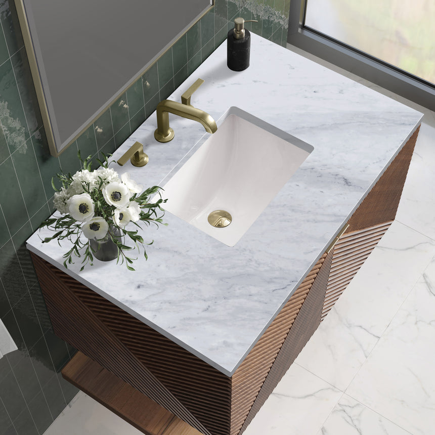 72 inch Leuven Floating Vanity Charcoal Soapstone Top