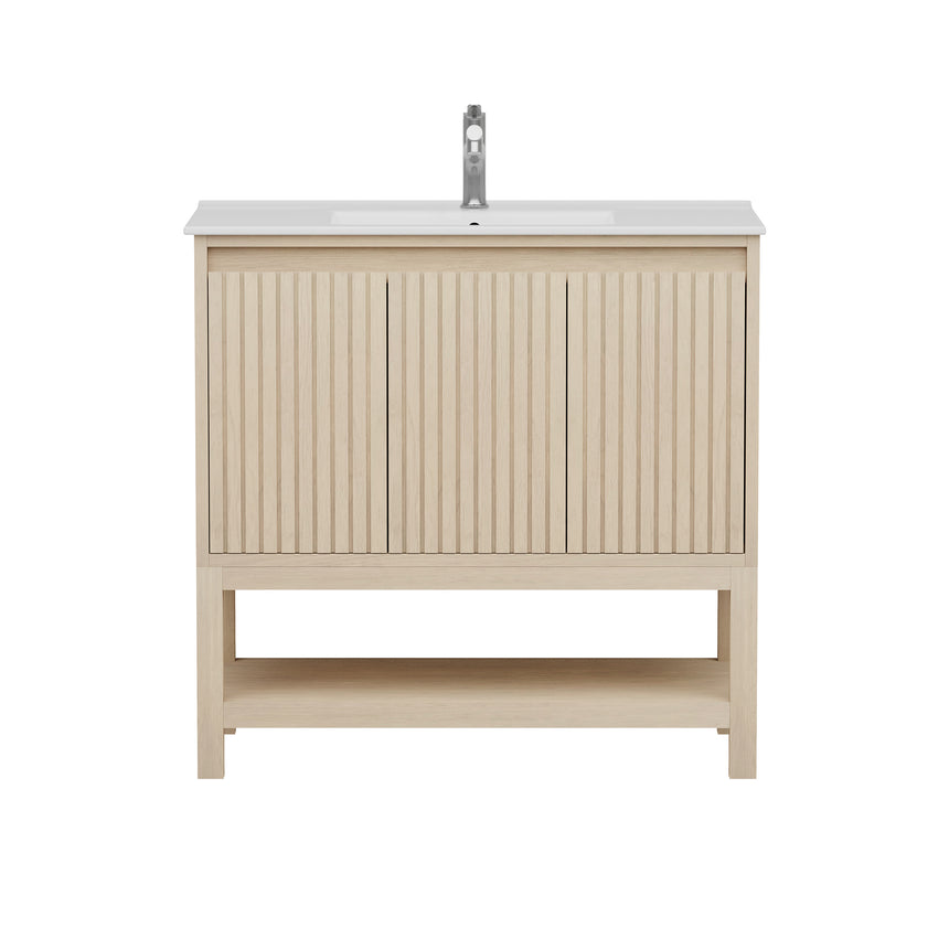 Raphia Modern Vanity - Fluted (24"-36")