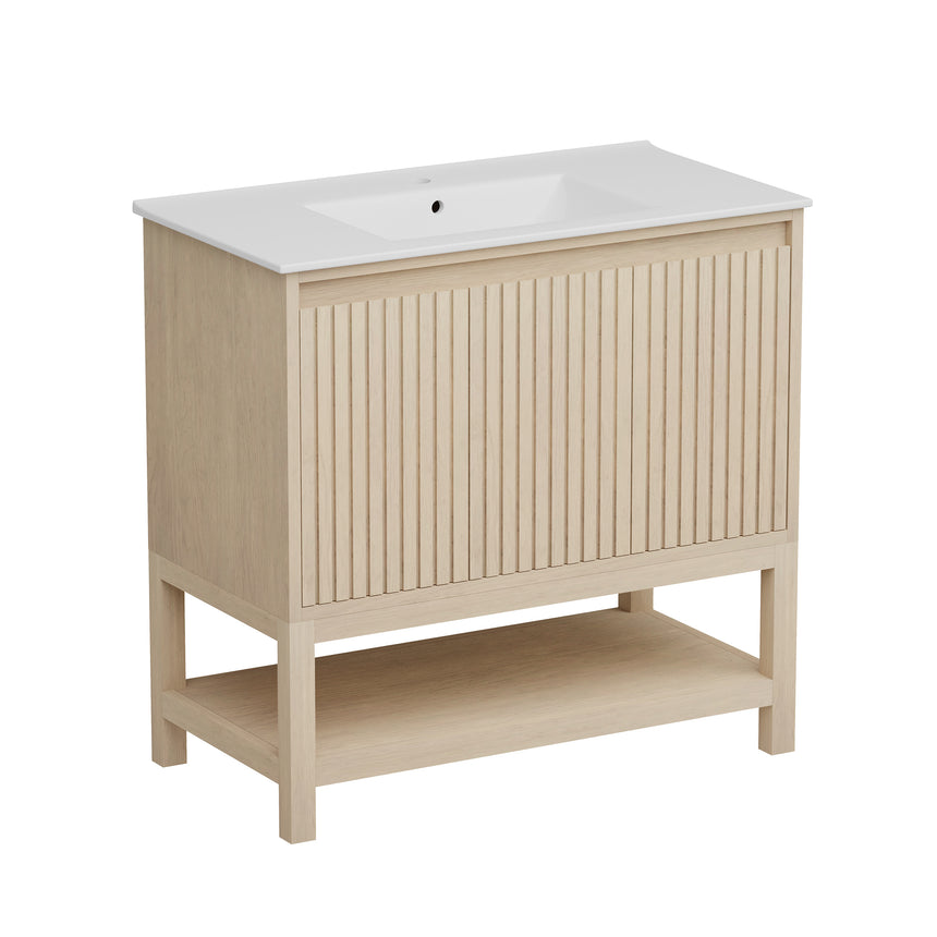 Raphia Modern Vanity - Fluted (24"-36")