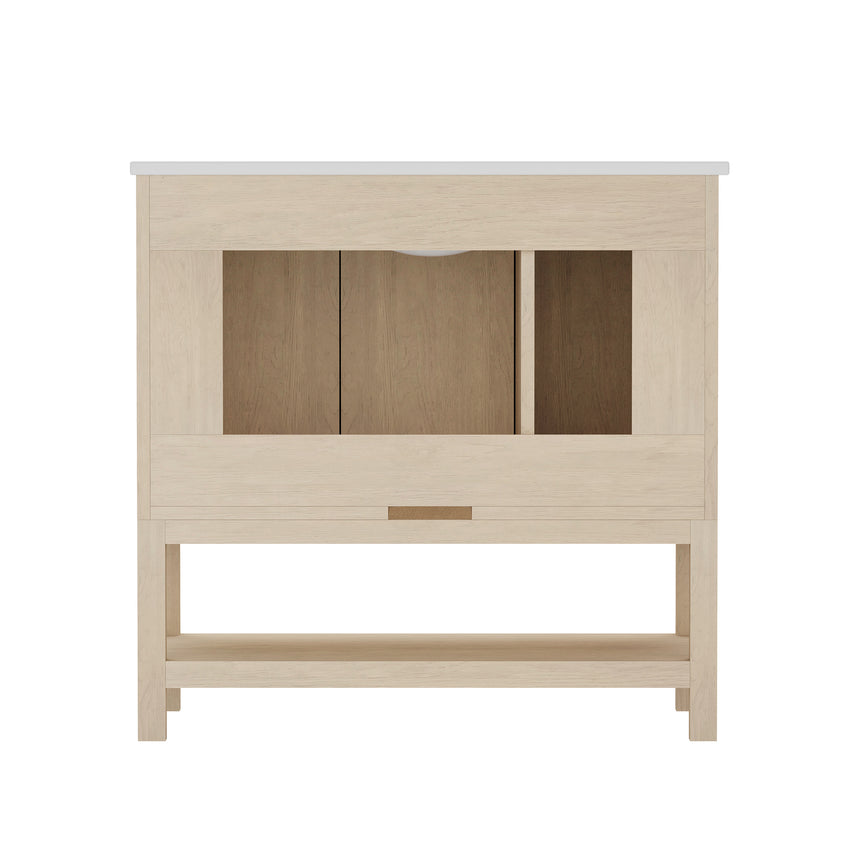 Raphia Modern Vanity - Fluted (24"-36")